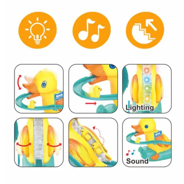 Mini duck climbing stairs toy π₯π’