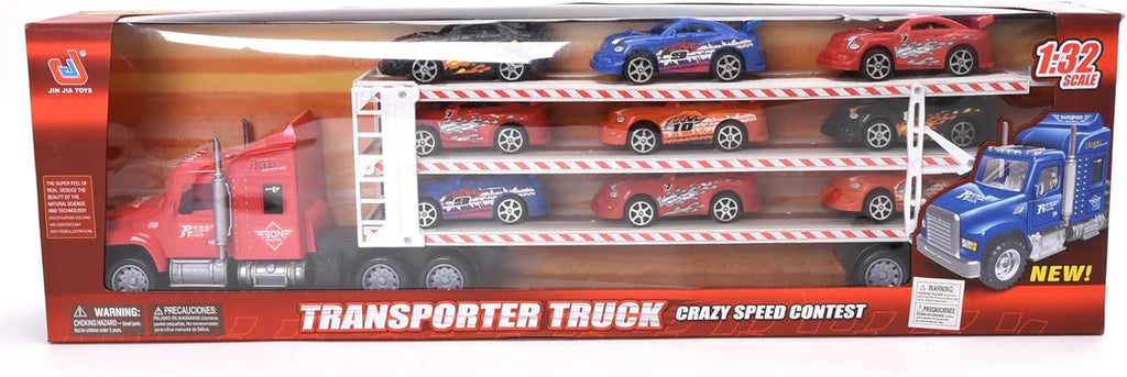 Truck with 9PCS Racing Cars Little Kid 5-6 years  🚛🏎️